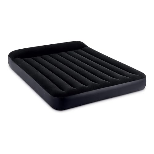 Intex Queen Size Dura-Beam Air Mattress with Built-In Electric Pump
