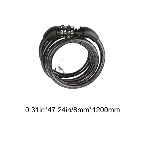 Combination Lock Cable Chain - Detachable Bike & Motorcycle Security