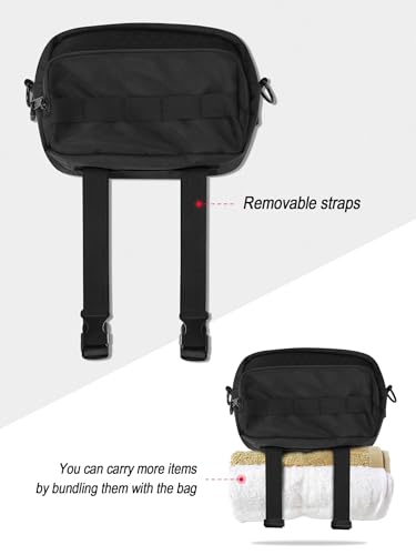 Nilkatss Motorcycle Handlebar Tool Bag - Universal Cruiser & Dirt Bike Storage