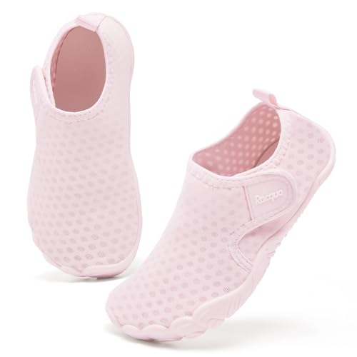 Kids Water Shoes - Quick Dry Barefoot Swim Aqua - Pink