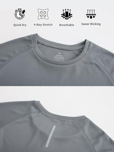 Men's Quick Dry Sports T-Shirt for Running - Small / Z Grey