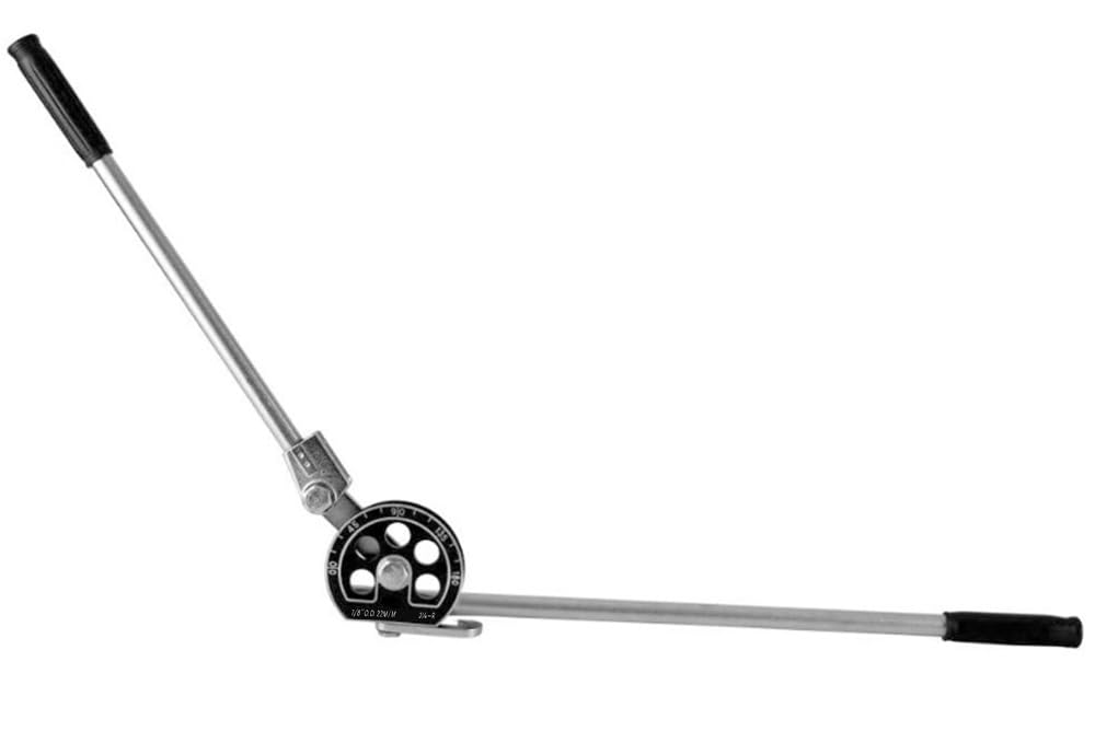 7/8" OD Tube Bender, Lever Type Manual Pipe Bender, Heavy Duty HVAC Soft Copper Tubing Bender, for Aluminum Thin Stainless Steel, 0-180° Bending Angle