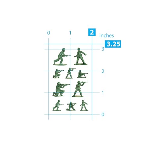 Sticker Pack - Playhouse Perforated Sheets for Crafts - Green Army Men