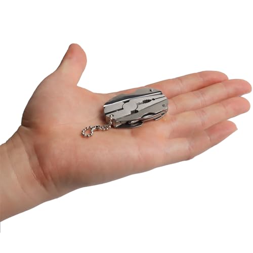 6-in-1 Mini Stainless Steel Multitool Pliers - Portable Tool Set