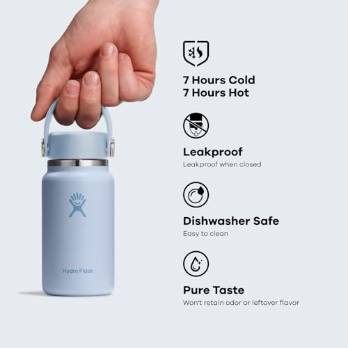 Hydro Flask Micro Bottle 6.7oz Insulated Leakproof Flask - Agave Green