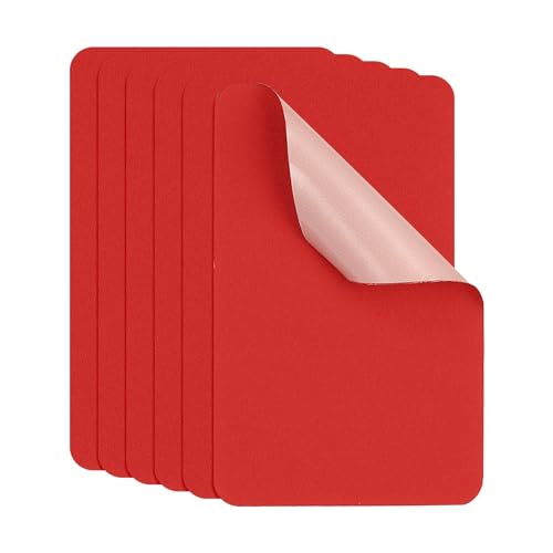 Self-Adhesive Nylon Repair Patches - 3x2 Inch, Red, 6pcs