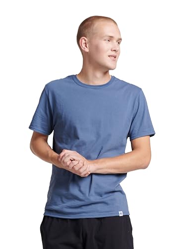 Men's Dri-Power Short Sleeve Tee - Moisture Wicking, UPF 30+ - Medium / Vintage Blue