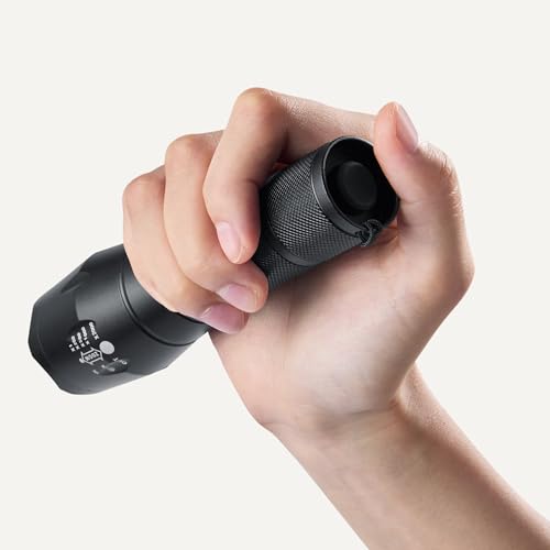 Handheld LED Flashlight - 200 Lumen, 5 Light Modes, Water Resistant