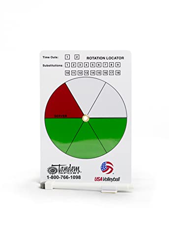 Volleyball Rotation Tracker - Pocket Size for Coaches & Referees - One Size Fits Most