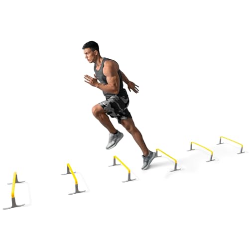 6" ZoomFlex Agility Hurdles with Carry Bag - Electric Yellow