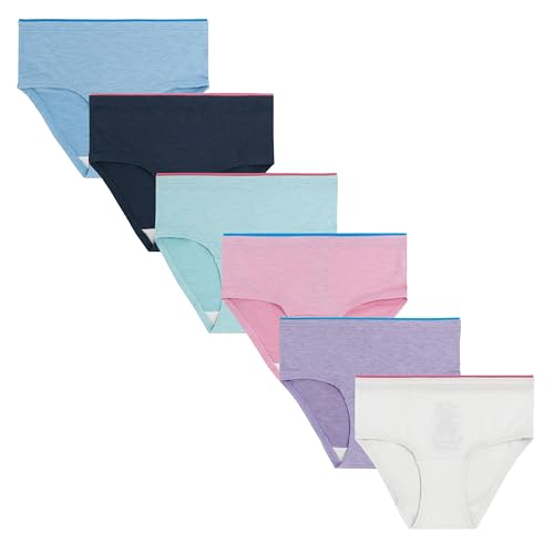 360 Stretch Modal Girls' Briefs - 6 Pack Assorted Colors