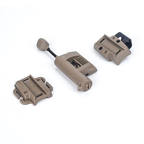 NOBUHIRO Tactical Helmet Light Military, Green/Red/White/IR Illumination Tool With 2 Helmet Lamp Mounts, Bendable Survival Signal Lights for Outdoor Sports Hunting Fishing