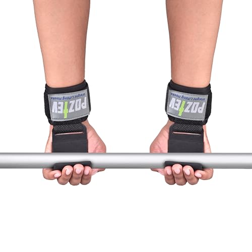 Weight Lifting Hooks with Padded Wrist Wraps - Hand Grips for Deadlifts & Powerlifting