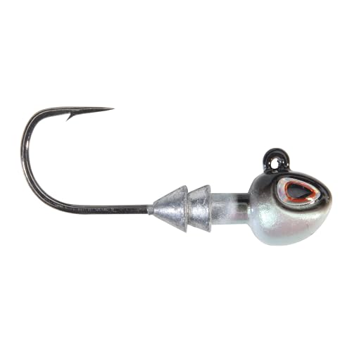 Hybrid Fishing Jigheads - 1/16 oz Fish Head with 4 Hooks