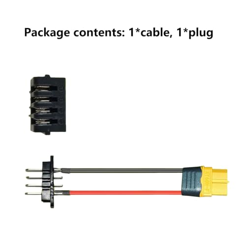 4Pin Male-Female Ebike Battery Connector to XT60H-F14AWG Cable