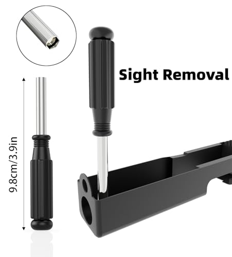 Glock Tool Kit - Front Sight Removal & Magazine Disassembly Tools - Black Gen2