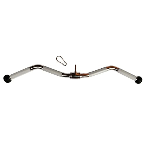 qibylift 29 Inch Chrome Lat Pull Down Bar with Rotating Swivel & Thick Handle