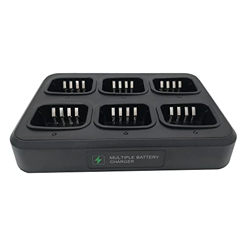 Fumei 6-Way Universal Battery & Radio Charger for Hytera, HYT, Motorola PD Series