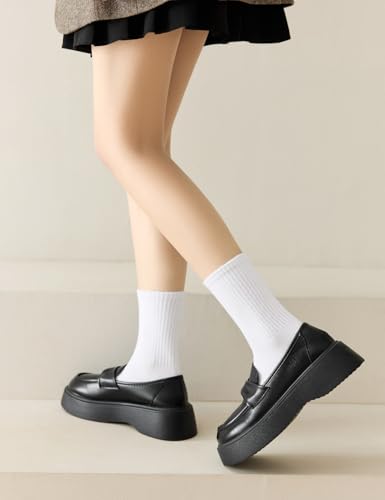 Rehelu Womens Crew Socks Cotton Long Gym Lightweight Athletic Running