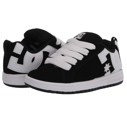 DC Kids Court Graffik Skate Shoe - Big Kid Black/White