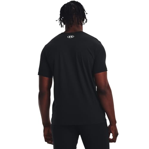 Under Armour Men's Sportstyle Logo Short Sleeve T-Shirt - Black/White, Small