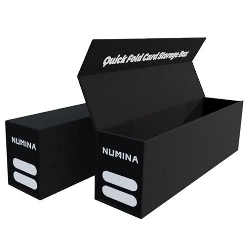 NUMINA 2 Pack Card Storage Boxes with Magnetic Flip-Top Lid for Trading & Sports Cards