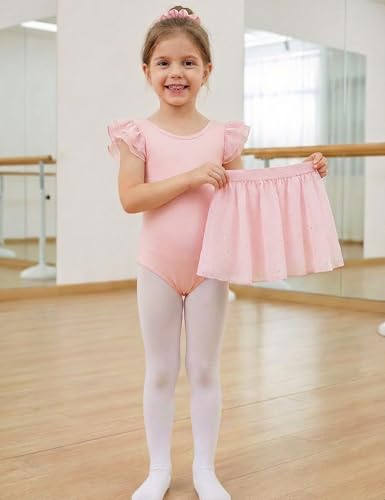Toddler Dance Leotard with Detachable Skirt - Light Pink 4-5T