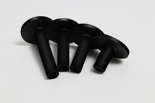 Golf Rubber Tees Holder Set - Mixed Sizes, Durable, Black