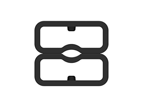 Black Rubber Replacement Strap Loop Fastener Rings - 10 Pack