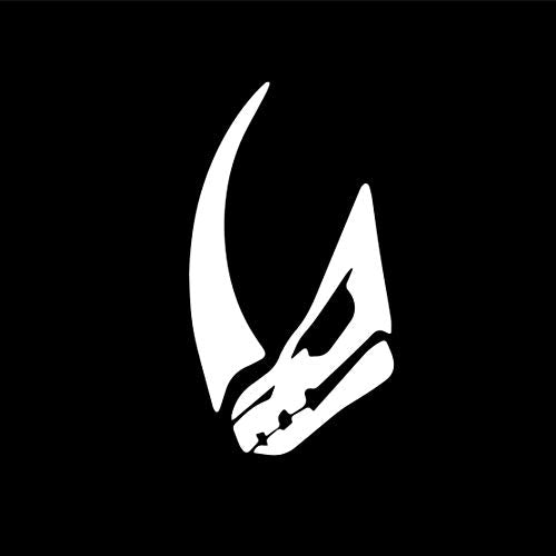 Mudhorn Silhouette Vinyl Decal Sticker - 3" x 5.5"