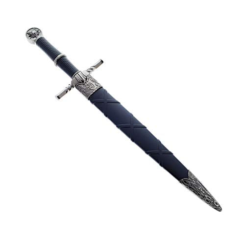 Medieval Wolf Steel Sword Dagger Cosplay Collectible Gift Black-806