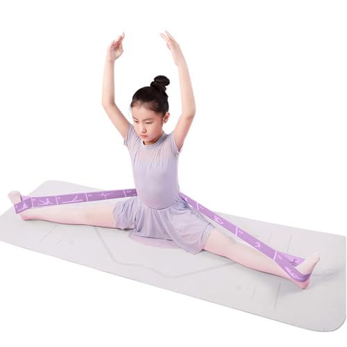 Adjustable 8-Loop Stretch Strap for Kids - Purple