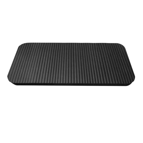 Yoga Knee Pad Cushion - Non-Slip Foam Mat, Black, 38x17x1.5CM