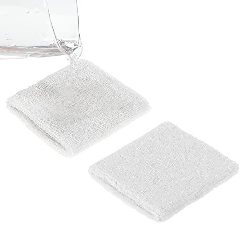 Neon Sweatbands Set - 2 Headbands & 4 Wristbands - White