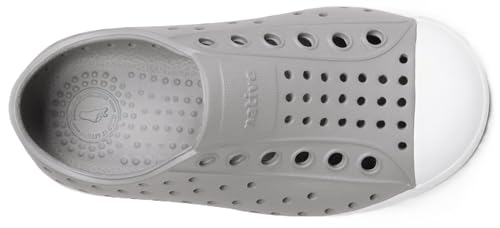 Native Shoes Jefferson Sneakers for Kids, 4 Toddler Pigeon Grey / Shell White