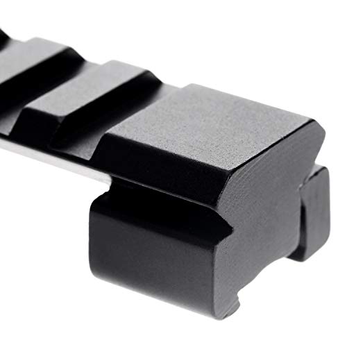 Jnrtifow 11mm Dovetail to 20mm Picatinny Weaver Rail Riser Mount Adapter for Rifle Scope, Black