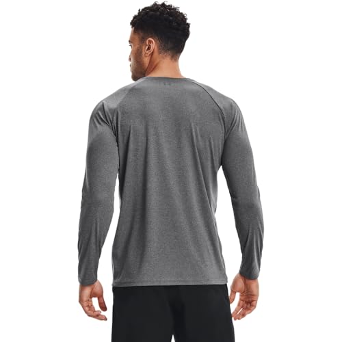 Under Armour Men's Velocity Long Sleeve T-Shirt XL Black Light Heather