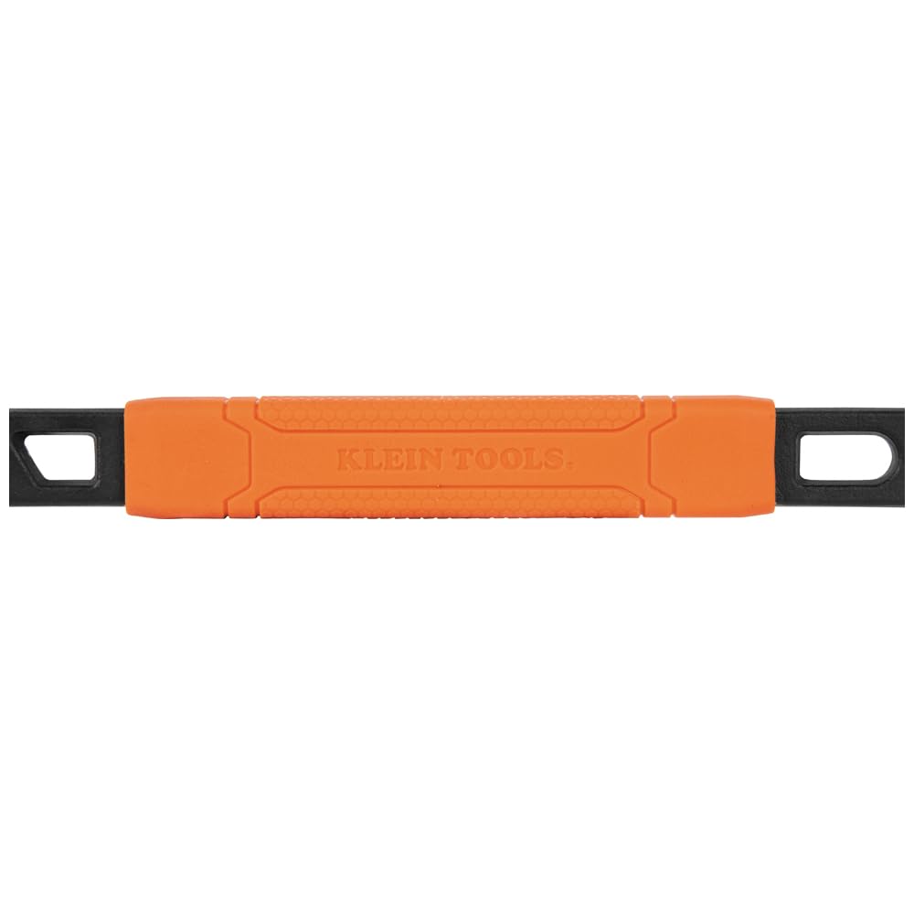 Klein Tools 66093 Nail Puller with Integrated Dimpler, Heavy-Duty Carbon Steel Cats Paw Pry Bar, 12-Inch