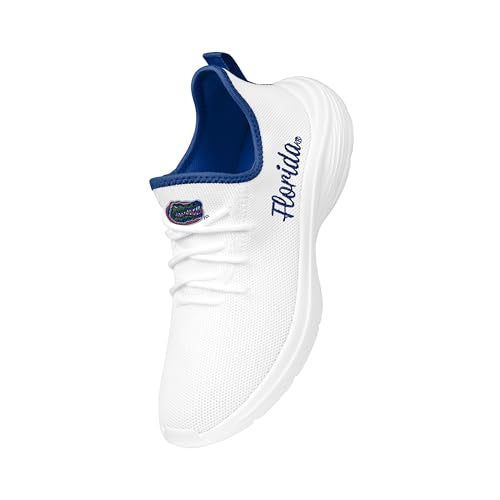 Women's White Florida Gators Team Logo Athletic Sneakers