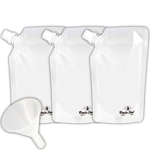 Collapsible Eco-Friendly 8 Oz Water Bottles - 3 Pack