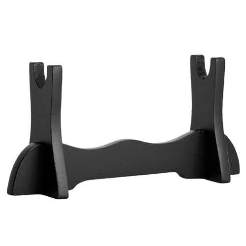 8" Black Wood Mini Sword Display Stand for Short Swords