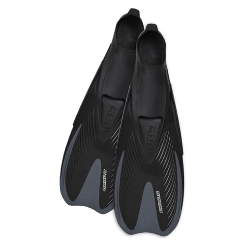 SEAC Speed Snorkeling Fins Black / 8½-9½ US Lightweight Dive & Swim Fins