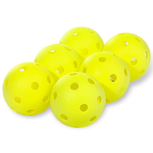 90mm Plastic Softballs - Set of 6 for Batting Practice - Yellow