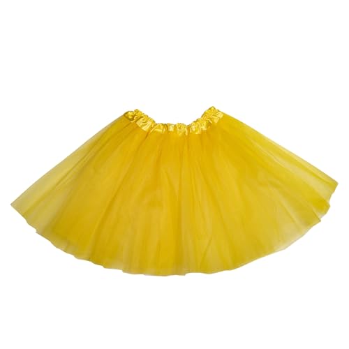 Neon Yellow Tutu Skirt for Women - One Size Tulle Costume