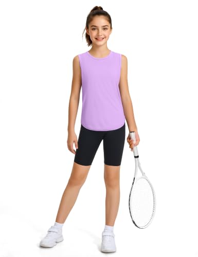 JOCMIC Girls Quick Dry Tank Top UPF50+ 11-12 Purple