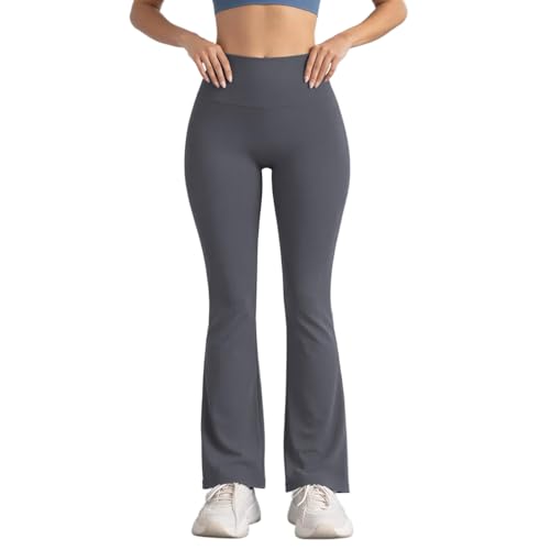 High Waist Flare Leggings - XX-Large Grey Yoga Pants