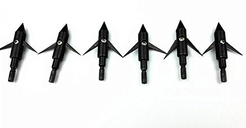 GPP 6-Pack 150 Grain Black Broadheads for Hunting & Bowfishing