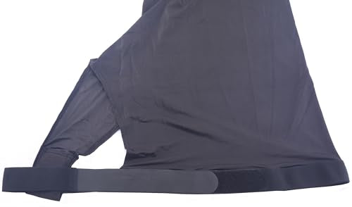 LEAFOREST Horse Slinky Hood with Zipper - Black Large Stretch Mane Cover