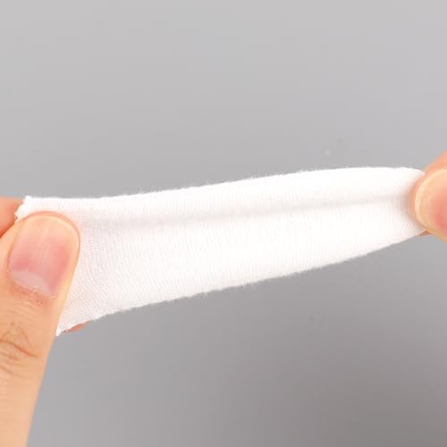 100 Cotton Finger Cots - Protective Finger Sleeves with Elastic Rings