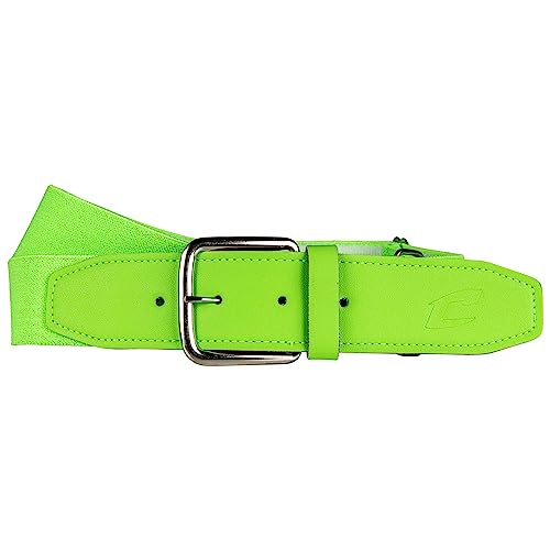 Adjustable Baseball Belt with 1.5-Inch Synthetic Tab - Neon Green